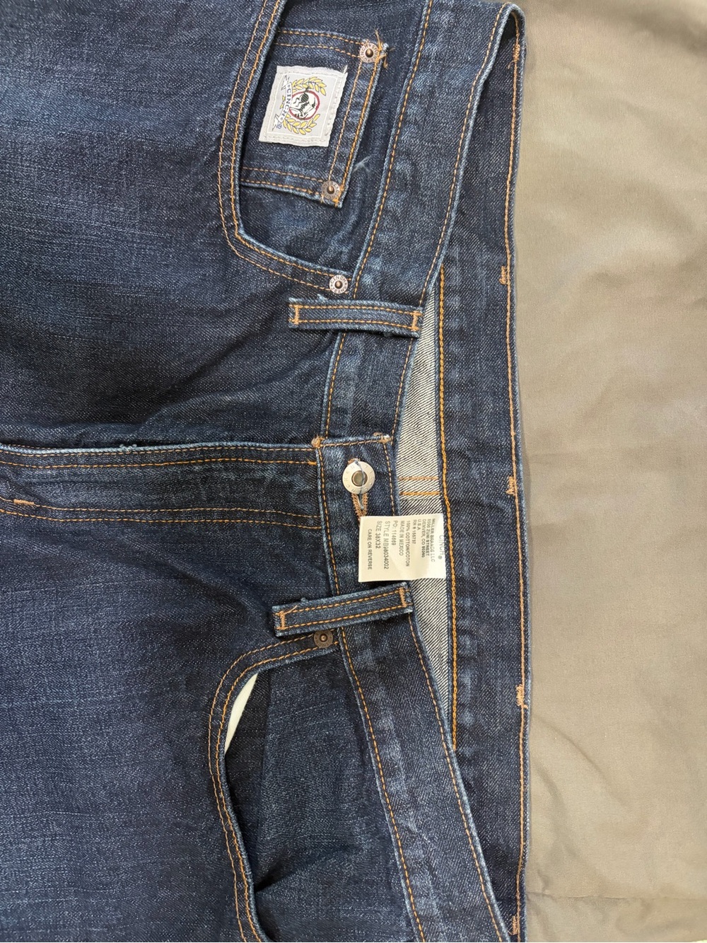 Cinch Dark Blue Bootcut Jeans with Contrast Stitching
